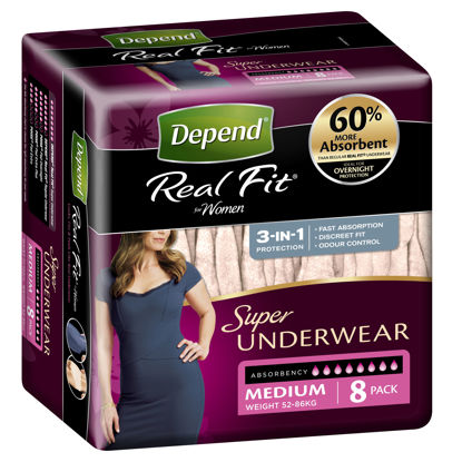 Picture of Depend U/Wear Sup Fem Med 8 