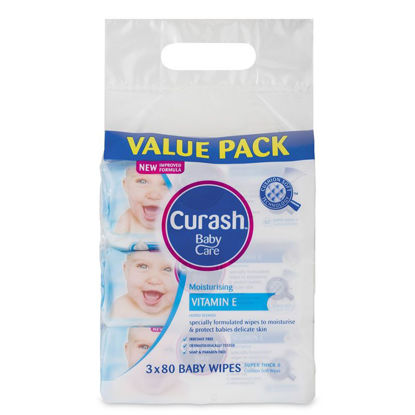 Picture of Curash B/Wipes Vit E 3 x80