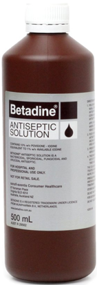 Picture of Betadine Antiseptic 500ml H/PK